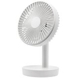 INF Polnilni namizni ventilator 4000mAh, 3 hitrosti, 150° oscilacija White, (5000310494) | Shoptok.si