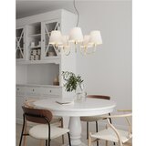  ByRydens 4202720-6509 - Visilica na sajli LYNF 5xE14/8W/230V mesing/bela | Eponuda.com