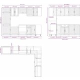  14-dijelni set kuhinjskih ormarića Lucca konstruiranog drva | Shoptok.si