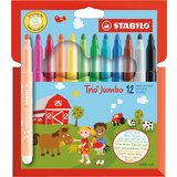 Stabilo Fiber pero Trio Jumbo, kartonska škatla 12, (21655233) Cene