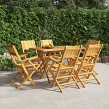 vidaXL Zložljivi vrtni stoli 6 kosi 55x61x90 cm trdna tikovina Cene