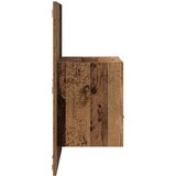 Ormarić za krevet Zidne 2 pcs Staro drvo 48.5 x 32.5 x 80 cm | shoptok.hr