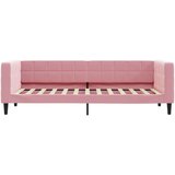  Dnevni krevet na razvlačenje ružičasti 80 x 200 cm baršunasti | shoptok.hr