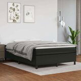  Box spring posteljni okvir črn 140x200 cm umetno usnje, (20736887) Cene