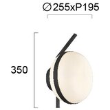 Zidno svetlo PALMA 1xE27/40W/230V crno | Eponuda.com