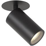 QAZQA Sodobna vgradna reflektorska svetilka črna GU10 50mm IP44 - Chels Cene