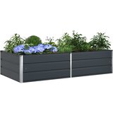  Sadilica Antracit 195 x 100 x 45 cm Cinkani čelik | shoptok.hr