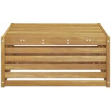Vanjski stol Čvrsto drvo akacije Bijela 79 x 79 x 37 cm - Bijeli stol | shoptok.hr
