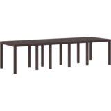  Vrtni set za objed 13 pcs Smeđa 300 x 100 x 73 cm Poli ratan | shoptok.hr