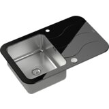 Quadron sudoper GLEN 211 crno staklo/čelik s daljinskim upravljanjem | shoptok.hr