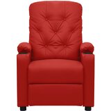  Električna masažna fotelja crvena boja vina od umjetna koža | shoptok.hr