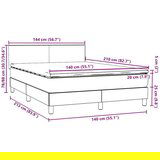  Box spring postelja z vzmetnico roza 140x210 cm žamet, (21791962) | Shoptok.si