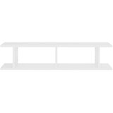  Zidne police 2 kom bijele 90 x 18 x 20 cm konstruirano drvo | Shoptok.si