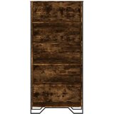Ormarić za knjige boja dimljenog hrasta 80x31x169 cm drveni | shoptok.hr