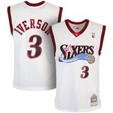 Mitchell And Ness Allen Iverson 3 Philadelphia 76ers 2000-01 Mitchell & Ness Swingman White dres Cene