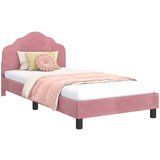  Krevet za djecu s uzglavljem Ružičasta 80 x 200 cm Baršun | shoptok.hr