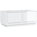 Maison Chic Klubska mizica - kavna mizica - Nizka mizica visok sijaj bela 102x50x44 cm inženirski les, (21752845) Cene