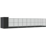 Kavez za ptice s produžetkom srebrni 1037x203x216 cm čelični | shoptok.hr