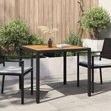  Stol za vrt Crna 90 x 90 x 75 cm poliratan | shoptok.hr