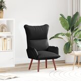vidaXL Sproščujoči Stol Črna Umetna Usnje | Shoptok.si