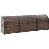  Škrinja za pohranu u starinskom stilu 120x30x40 cm masivno drvo | shoptok.hr