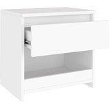 vidaXL Nočna omarica bela 40x30x39 cm iverna plošča | Shoptok.si