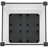  Vrtni saksija s kotačima Bijela 40 x 40 x 48 cm PP | shoptok.hr