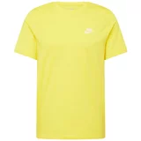 Nike Sportswear Majica 'CLUB' rumena / bela