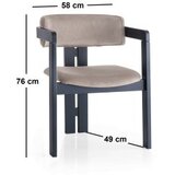 Hanah home Trpezarijska stolica CO 020, 58x76x49 cm, Smeđa | Eponuda.ba
