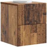  Noćni ormarić za montažu na zid Staro drvo 33 x 34,5 x 40 cm | shoptok.hr