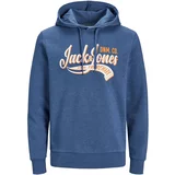 Jack & Jones Sweater majica plava / narančasta / bijela