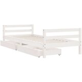 Za dječji krevet s ladicama bijeli 90 x 200 cm borovina | shoptok.hr