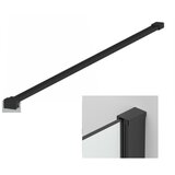 Sanotechnik Stenski profil in stabilizator (višina 200 cm, nastavljiva dolžina 68 - 120 cm, črn) | Shoptok.si