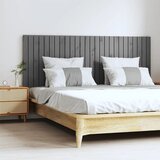 vidaXL Zidno uzglavlje sivo 166x3x60 cm od masivne borovine Cijene