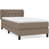  Box spring postelja z vzmetnico taupe 80x200 cm blago, (20895651) | Shoptok.si