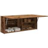 vidaXL Kopalniška stenska omarica starinski les 100x25x40 cm inž. les Cene