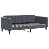 vidaXL Raztegljiva postelja temno siva 100x200 cm žamet, (21292985) | Shoptok.si