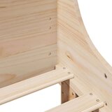 vidaXL Okvir kreveta bez madraca 200 x 200 cm od masivne borovine | shoptok.hr