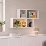 MID.YOU STENSKI REGAL 100/53/20 cm bela | Shoptok.si