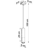  Obesna svetilka LOOPEZ 1 črna/krom, (21347936) | Shoptok.si