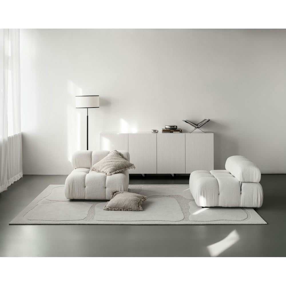 Agnella Svijetlo sivi vunen tepih 160x230 cm Morphic Organica – | shoptok.hr
