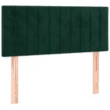  LED uzglavlje tamnozeleno 90x5x78/88 cm baršunasto | shoptok.hr