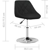  Jedilni stoli 6 kosov črno umetno usnje, (20947843) | Shoptok.si