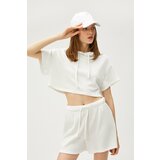 Koton Sweatshirt - White - Regular fit Cene