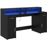  Stol s ladicama Crni hrast 160 x 55 x 91 cm Konstruirano drvo | Eponuda.com