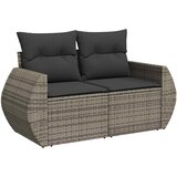  Set sofe 6 kom. Siva i tamno siva Poli Rattan i čelik | shoptok.hr