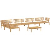  Set sofe s jastukom 6 pcs Antracit Čvrsto drvo akacije | Eponuda.ba