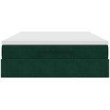  Ottoman krevet s madracem tamnozeleni 140x190 cm baršun | shoptok.hr