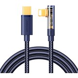 Joyroom Kotni kabel za iPhone USB-C - Lightning 20W 480 Mbps 1,2m moder, (21580776) Cene