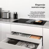 Klarstein Verosteel indukcijska kuhalna plošča z vgrajeno napo, elegantna, minimalistična, zmogljivost 8400W, 80 cm | Shoptok.si